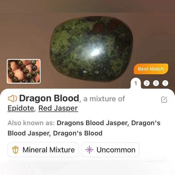 Handcrafted dragon blood stone cat eye glass crystal earrings - Picture 5 of 5